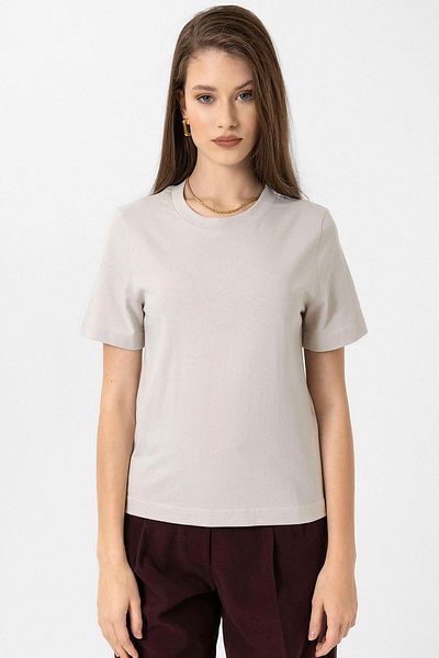 Antioch Stone Women's Crew Neck Basic T-Shirt