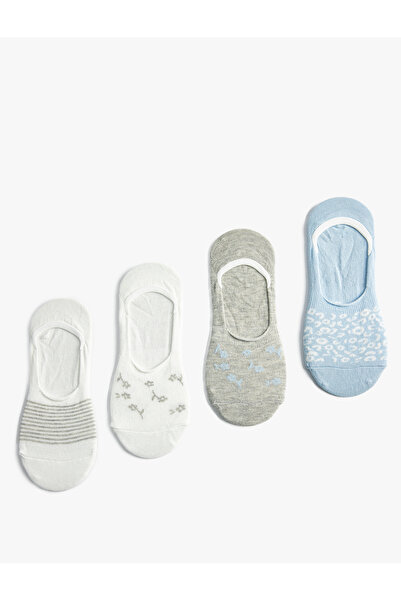 Koton Снікер-шкарпетки, 4 пари, з вишивкою