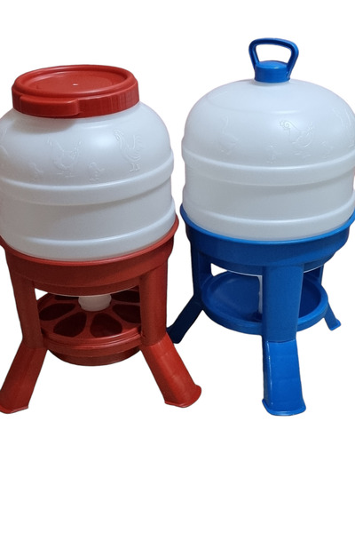 Cosar Ayaklı Tavuk Yemlik 30 Kg 30 Lt Suluk Damacana Suluk Yemlik