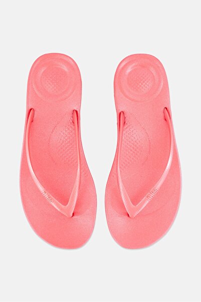 Fitflop Women Iqushion Pearlized Slip On Slippers, Coral