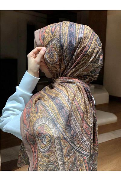 Baştacı غطاء رأس ناعم ETHNIC 0222 شال نحاسي