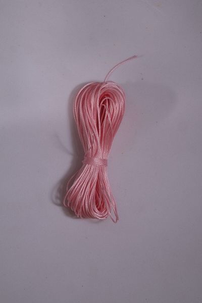 Eskişehir hobi sanat 1 Mm 20 Meters Pearl Pink Color Thin Parachute Rope Macrame Bracelet Rope Necklace Jewelry Design Rope