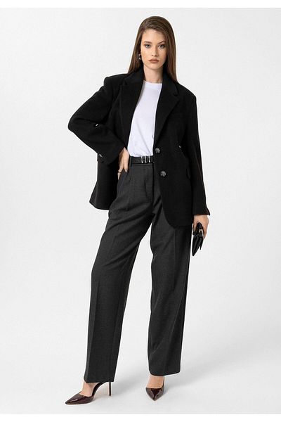 Antioch Black Women's Wool Blended Blazer Jacket