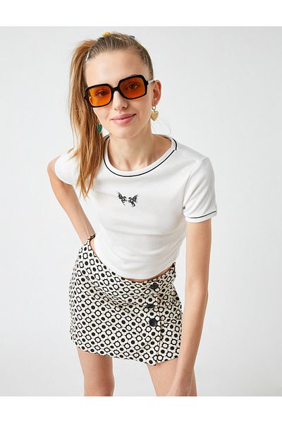 Koton Printed Short Sleeve T-Shirt