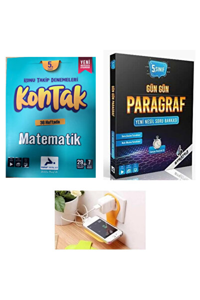paraf yayınları 5.SINIF  KONTAK MATEMATİK + GÜN GÜN PARAGRAF  SET 2025 (PRİZ ...