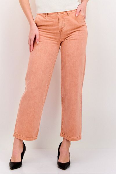 WRANGLER Women Regular Fit High Rise Straight Leg No Stretch Jeans, Pink