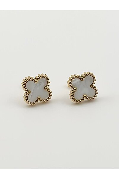çelik takı Elegant, Stylish and Lovely Clover Earrings