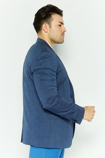 Calvin Klein Men Slim Fit Plain Blazer, Blue