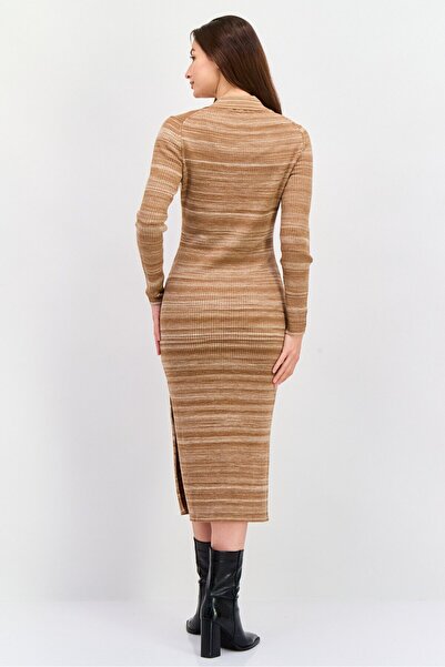 Hugo Boss Women Striped Midi Dress, Brown