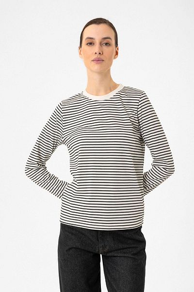 Antioch Black Women's Striped Seasonal Sweater