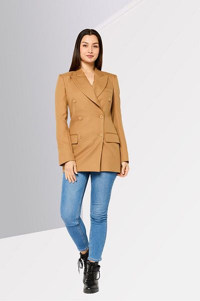 Stella McCartney Women Solid Trench Coat, Light Tan