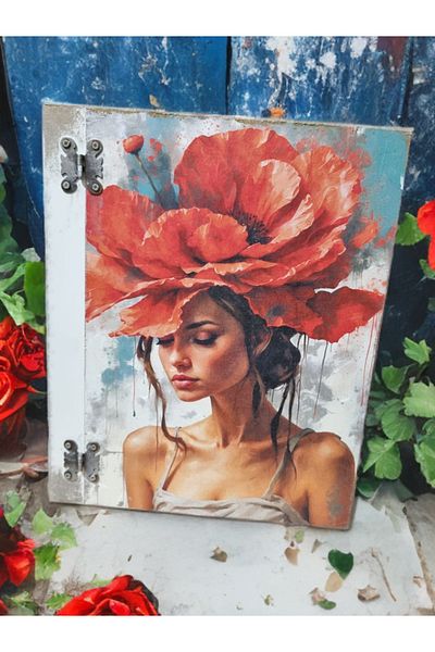 herbantine Gift Vintage Decorative Wooden Painting Box