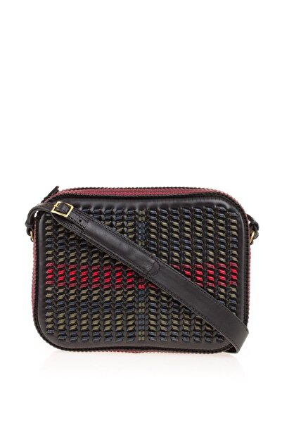 GÖN Hand Made Siyah-Çok Renkli Kadın Çapraz Askılı Çanta Usot