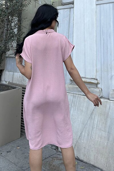 Juuuj Άνετο μίντι φόρεμα με υφή αερινής πούδρας