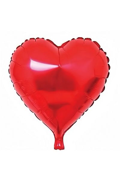 partyshopp Red Foil Flying Heart Balloon 5 Pieces - 45 cm Valentine's Day Romantic Offer