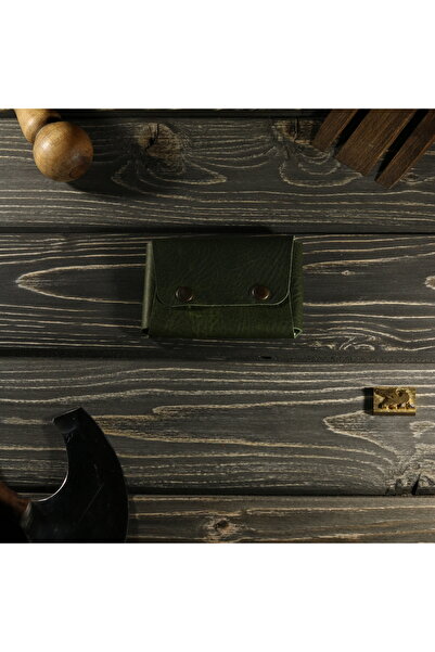 griffon leathers goods craft محفظة صغيرة الحجم مصنوعة يدويًا من الجلد الطبيعي...