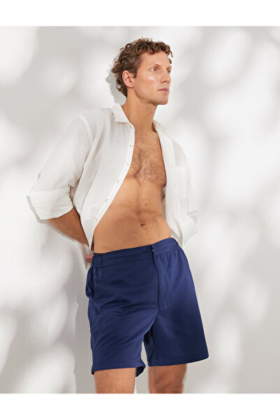 Koton Badeanzug-Shorts, elastische Taille, Tasche detailliert