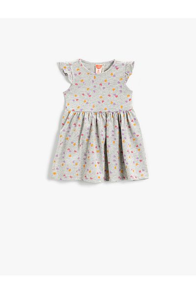Koton Girl's Grey/0D2 Dress