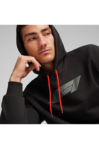 Puma F1 Motorsport Logo GRAPHIC Erkek Kapüşonlu SWEATSHIRT