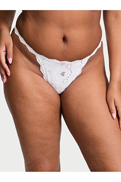 Victoria's Secret Βαμβακερό εσώρουχο V-String Kalp με ρέλι