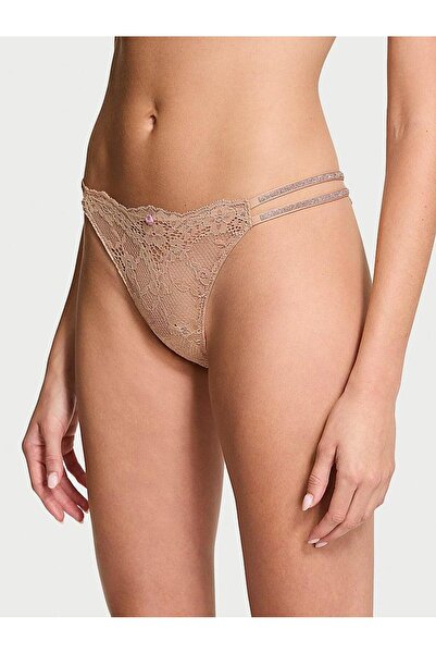 Victoria's Secret Twinkle Strappy Lace Brazilian Panties