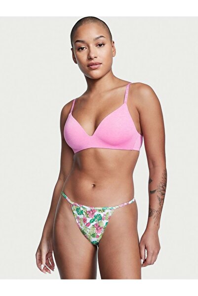 Victoria's Secret Ελαστικό βαμβακερό εσώρουχο V-string