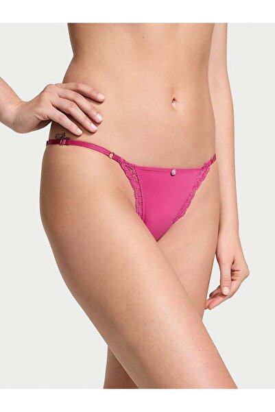 Victoria's Secret Σλιπ μπικίνι με ρυθμιζόμενο κορδόνι με δαντέλα