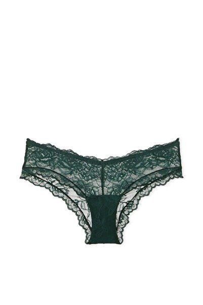 Victoria's Secret Chiloți Rose Lace Deep Leg croială Cheeky