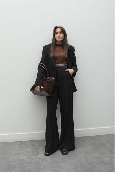 Havoş Black Aisha Blazer Jacket Pants Set