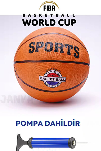 Janva Süper Basket Topu 7 Numara Basketbol Topu Yeni Model Sağlam Kaliteli