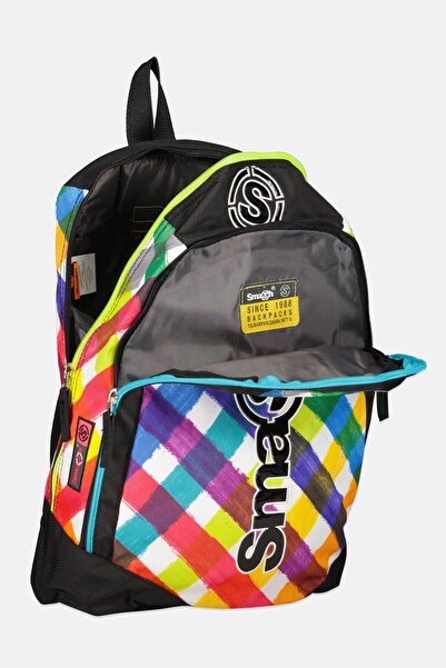 Smash Kids Boy Brand Logo Backpack 43 H x 28 L x 12 W cm, Black Combo
