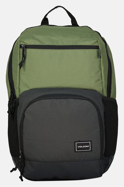 Volcom Men Embroidered Backpack 45 H x 36 L x 12 W cm, Olive Combo