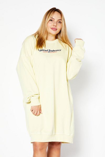 Diesel Women Brand Logo Mini Dress, Light Yellow