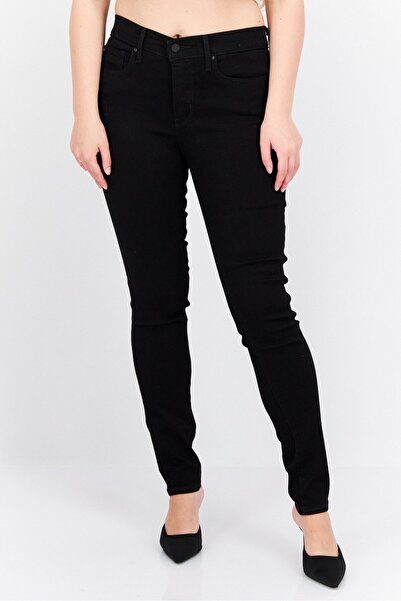 Levi's Women Skinny Fit Solid Stretchable Jeans, Black