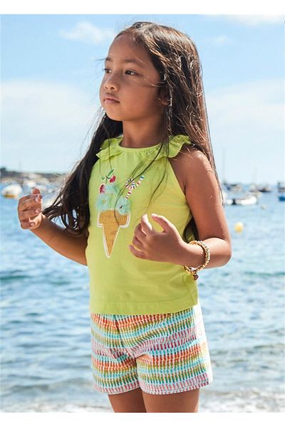 MAYORAL Set fetiță - tricou și pantaloni scurți 3214