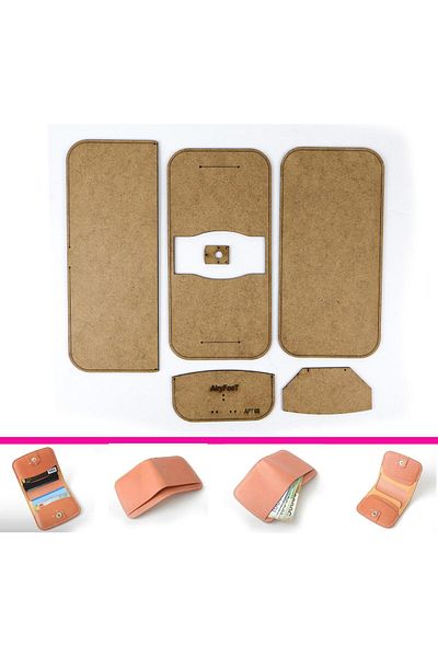 AiryFooT Πρότυπο πορτοφολιού 6 τεμαχίων MDF Card Holder - Aft02