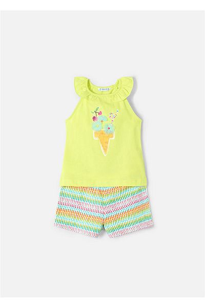 MAYORAL Set fetiță - tricou și pantaloni scurți 3214