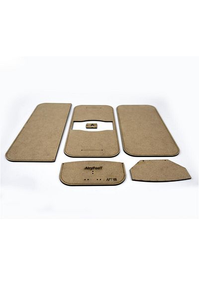 AiryFooT Πρότυπο πορτοφολιού 6 τεμαχίων MDF Card Holder - Aft02