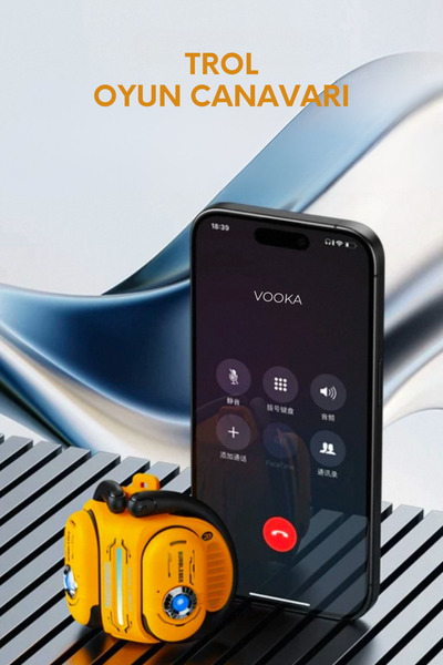 VOOKA Trol Gaming Kablosuz Bluetooth 5.4 Oyuncu Kulaklık, 50 ms Gecikme, Çift Mod, HD Mikrofon ENC/TWS