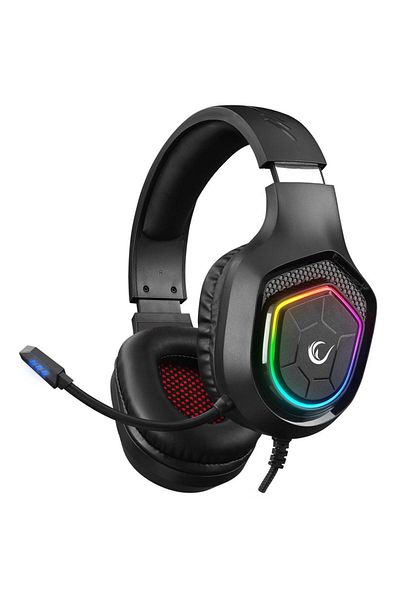 Rampage Rm-k90 Vector RGB Led 3,5 mm Gaming Gamer Headset cu microfon