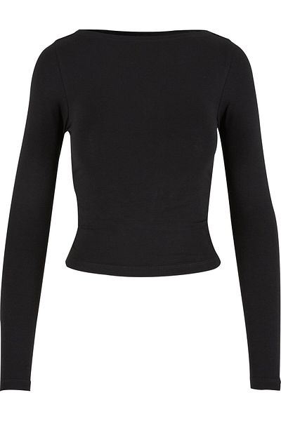 Urban Classics Damen Langarmshirt mit Rüschen, Super Slim, 2er-Pack