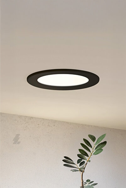 MAXLED Sıva Altı Yuvarlak Led Panel Siyah Kasa - 6w 6500k - Mx-1018b