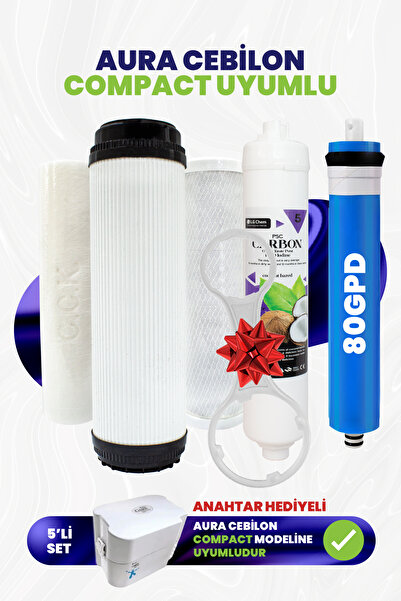 H-MAX Reverse Osmosis System Süper Membranlı Açık Kasa Su Arıtma Cihazı 5'li ...