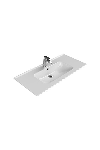 Turkuaz Seramik Blue Etajerli Lavabo 100 x 47 cm