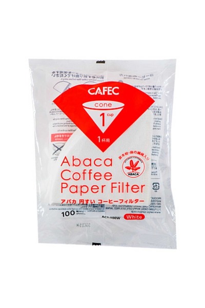 Cafec Paper Filter V60 1cups 100pcs Size 01 White