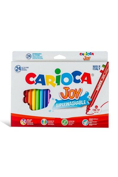 CARIOCA Joy Set of 24 Super Washable Felt Tip Crayons
