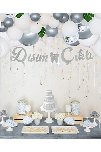 Deniz Party Store Gümüş Dişim Çıktı Kaligrafi Yazı
