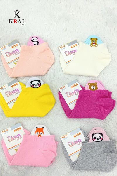 Miss Lana Чорапи за момичета с ботуши, памучни, водоустойчиви (5 чифта), ученически чорапи