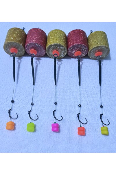 LittoCollection 5 Adet Küspeli Sazan Rig Takımı ( Karışık Renkli Çift Esp Mıs...
