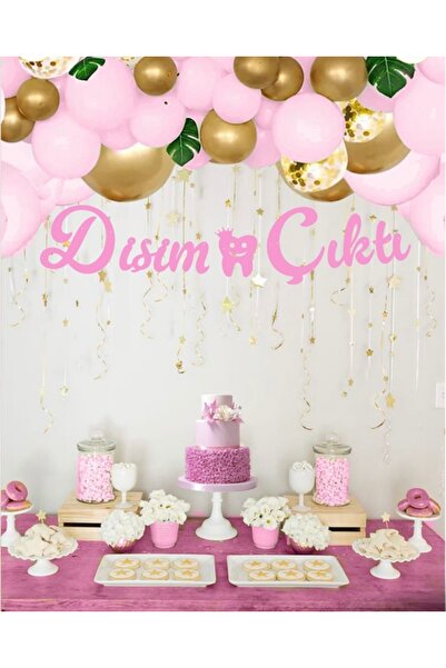 Deniz Party Store Pembe Dişim Çıktı Kaligrafi Yazı